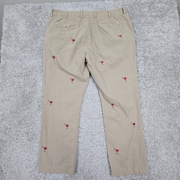 Vineyard Vines Pants Mens 40x30 (Fits 37x29) Palm Tree Slim Fit Breaker Straight - Picture 9 of 15